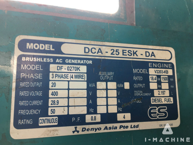 DENYO DCA25ESK