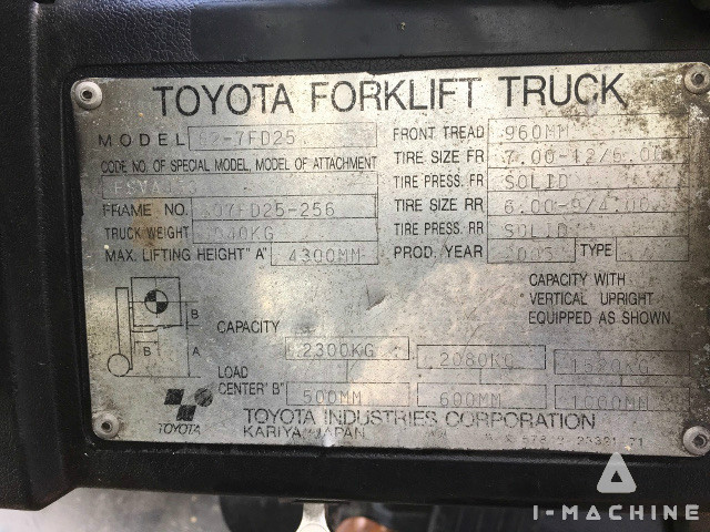 TOYOTA 62-7FD25