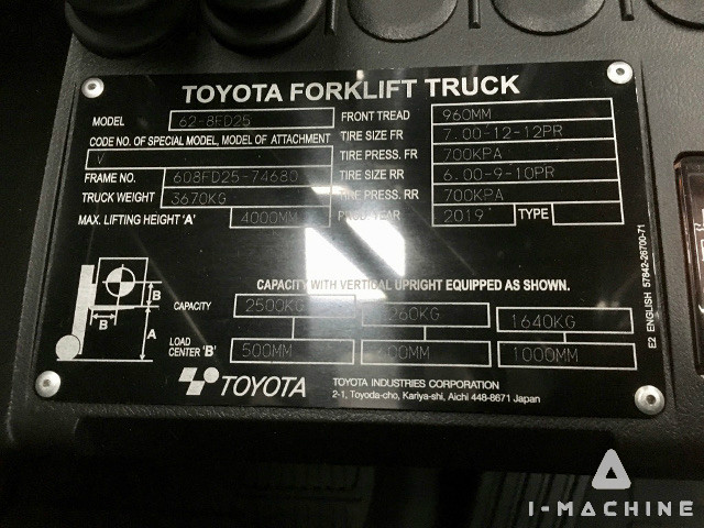 TOYOTA 62-8FD25